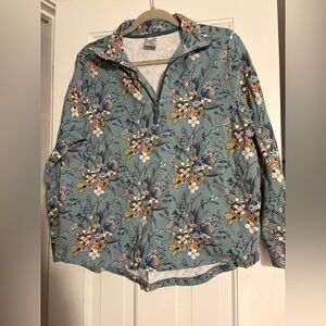 Vera Bradley Blue Floral Top